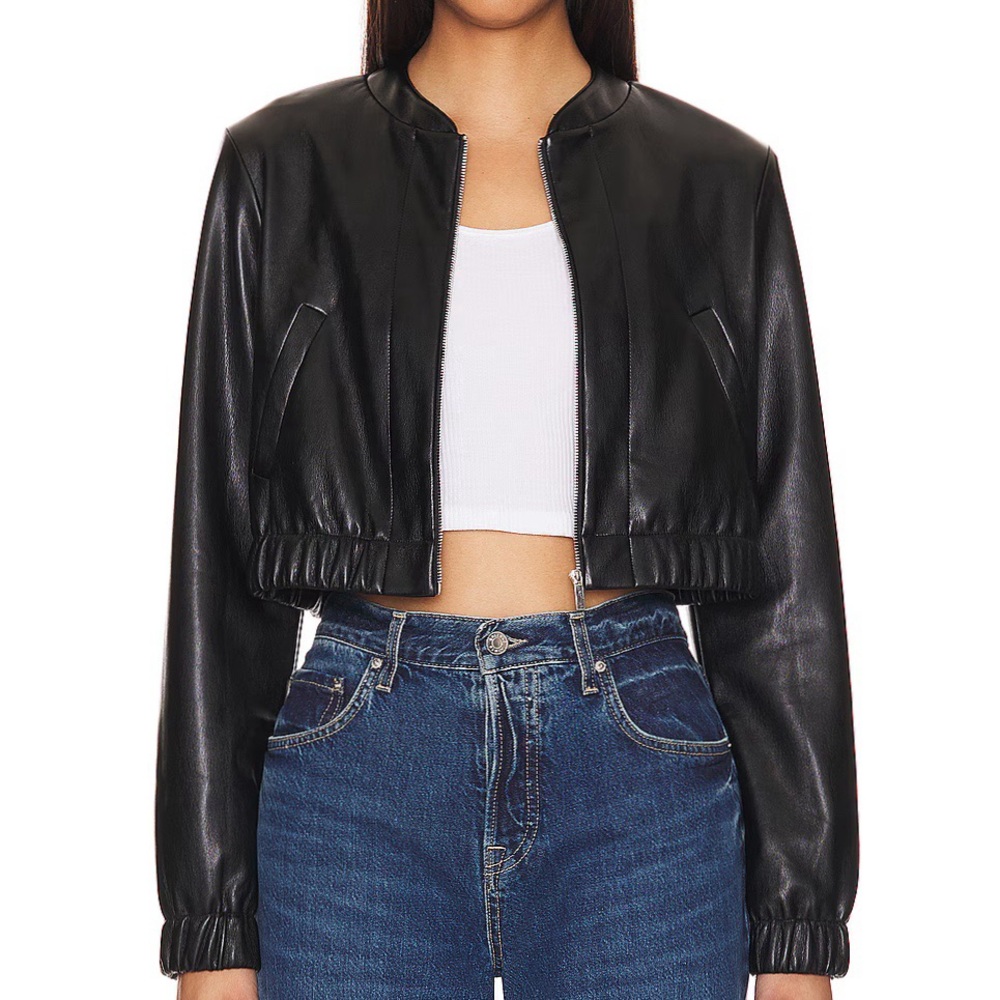 Amanda Uprichard X Revolve Pratt Jacket In Black Size S